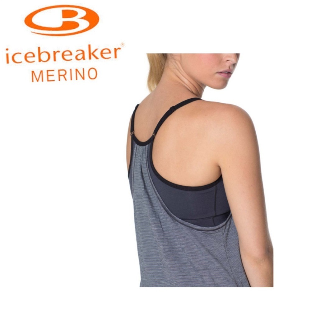 Icebreaker Women's GT Spirit Striped Tank size small